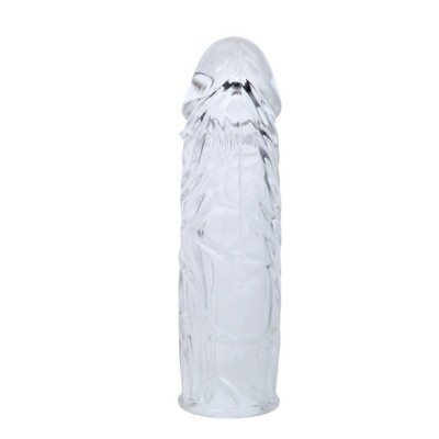 BAILE FUNDA TRANSPARENTE PARA EL PENE EN SILICONA 13 CM