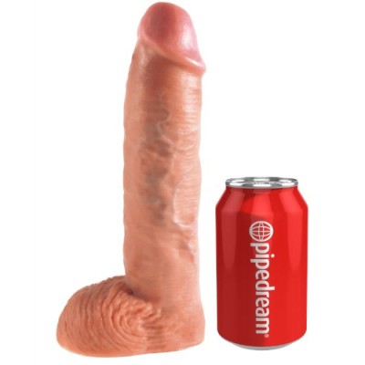 KING COCK STRAP ON CON DILDO HUECO 255 CM Y TIRANTES NEGRO
