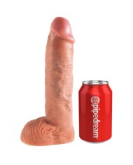 KING COCK STRAP ON CON DILDO HUECO 255 CM Y TIRANTES NEGRO
