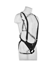 KING COCK STRAP ON CON DILDO HUECO 255 CM Y TIRANTES NEGRO