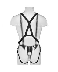 KING COCK STRAP ON CON DILDO HUECO 255 CM Y TIRANTES NEGRO