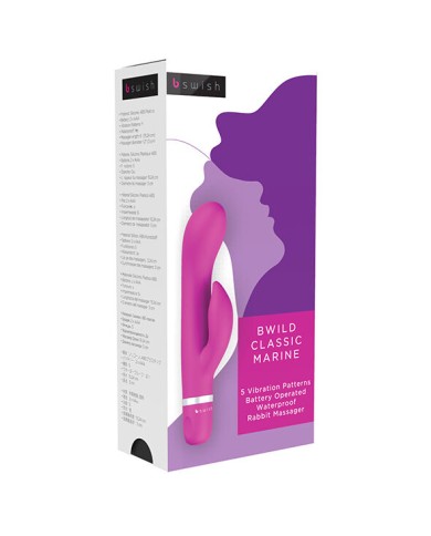 B SWISH BWILD CLASSIC MARINE RABBIT VIBRATOR CERISE B SWISH BWILD CLASSIC MARINE RABBIT VIBRATOR CERISE