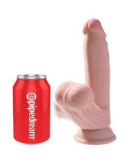 KING COCK PLUS 3D DILDO SWINGING BALLS 152 CM NATURAL