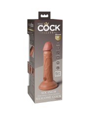 KING COCK ELITE DILDO REALISTICO VIBRADOR SILICONA 152 CM CARAMELO