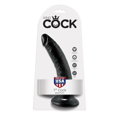 KING COCK PENE NEGRO 178 CM