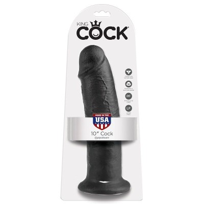 KING COCK PENE NEGRO 25 CM