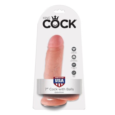 KING COCK 7 PENE REALISTICO NATURAL 178 CM