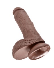 KING COCK 8 PENE REALISTICO MARRON 203 CM