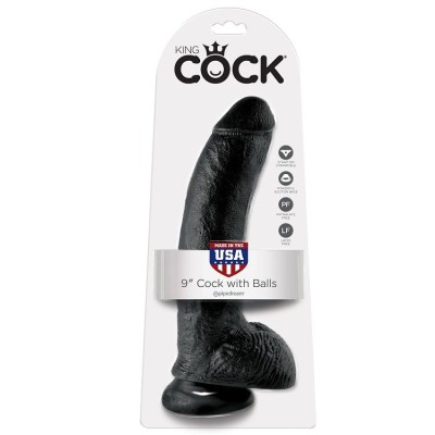 KING COCK PENE REALISTICO NEGRO 229 CM