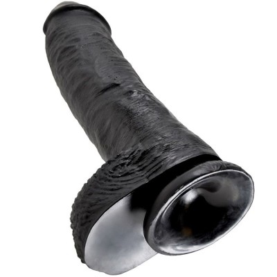 KING COCK PENE REALISTICO NEGRO 254 CM