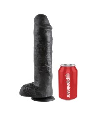 KING COCK PENE REALISTICO NEGRO 28 CM