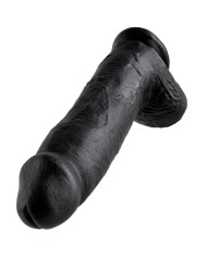KING COCK PENE REALISTICO NEGRO 3048 CM