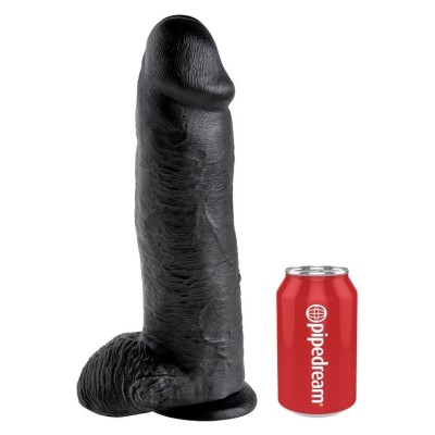 KING COCK PENE REALISTICO NEGRO 3048 CM