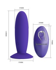 PRETTY LOVE YOUTH PLUG ANAL VIBRADOR CONTROL REMOTO VIOLETA