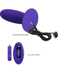 PRETTY LOVE YOUTH PLUG ANAL VIBRADOR CONTROL REMOTO VIOLETA