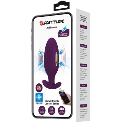PRETTY LOVE JEFFERSON PLUG ANAL CONTROLADO POR APP LILA