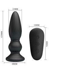 MR PLAY VIBRADOR POTENTE CONTROL REMOTO ANAL PLUG NEGRO