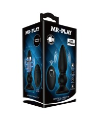 MR PLAY VIBRADOR POTENTE CONTROL REMOTO ANAL PLUG NEGRO
