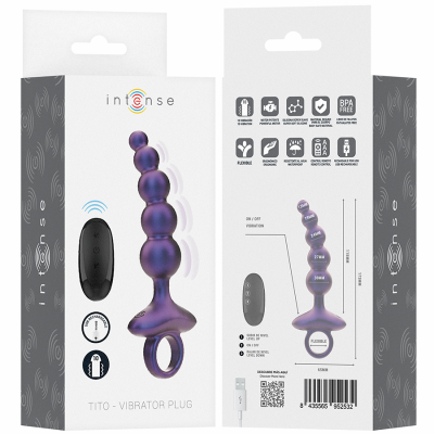 INTENSE TITO PLUG ANAL VIBRADOR MODELO 3 CONTROL REMOTO