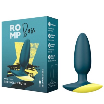 ROMP BASS PLUG ANAL VIBRADOR 10 CM VERDE