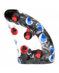 ALL BLACK DILDO REALISTICO 19 CM