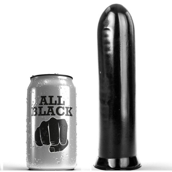 ALL BLACK DILDO NEGRO 19 CM