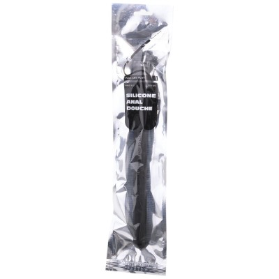 ALL BLACK DUCHA ANAL SILICONA SISTEMA STOPPER 27 CM