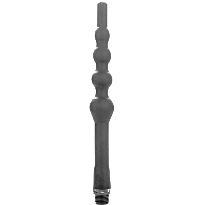 ALL BLACK BEADED DUCHA ANAL SILICONA 27 CM