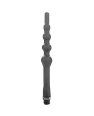 ALL BLACK BEADED DUCHA ANAL SILICONA 27 CM