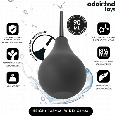 ADDICTED TOYS LIMPIADOR ANAL DE VIAJE TALLA S 90 ML