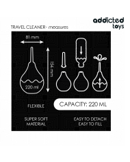 ADDICTED TOYS LIMPIADOR ANAL DE VIAJE TALLA L 220 ML