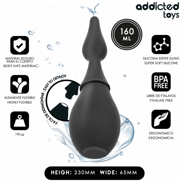 ADDICTED TOYS LIMPIADOR DE VIAJE SILICONA MODELO 1