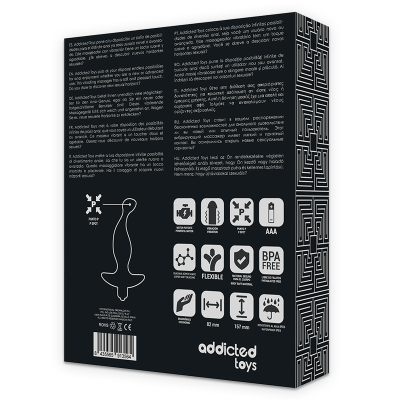 ADDICTED TOYS MASAJEADOR ANAL CON VIBRACION NEGRO MODELO 1