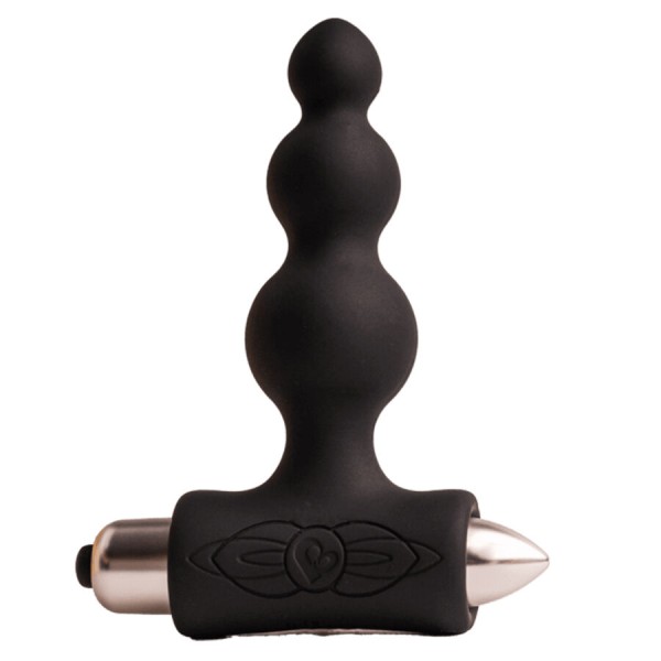 ROCKS OFF PETITE SENSATIONS BUBBLES PLUG ANAL VIBRADOR NEGRO