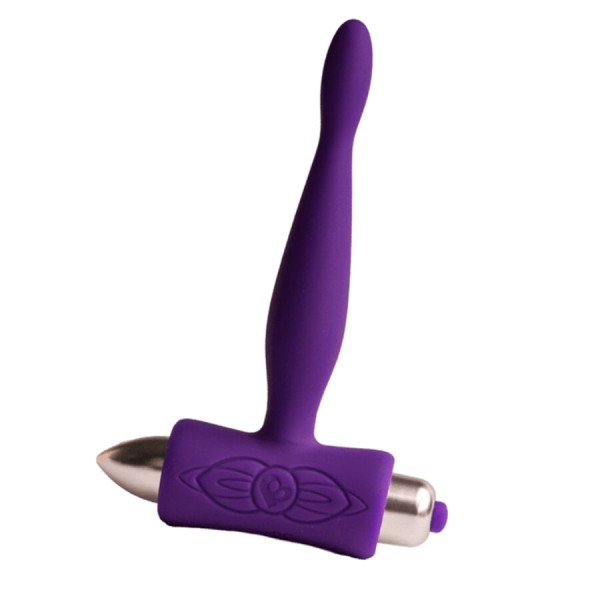 ROCKS OFF PETITE SENSATIONS TEAZER PLUG ANAL VIBRADOR MORADO