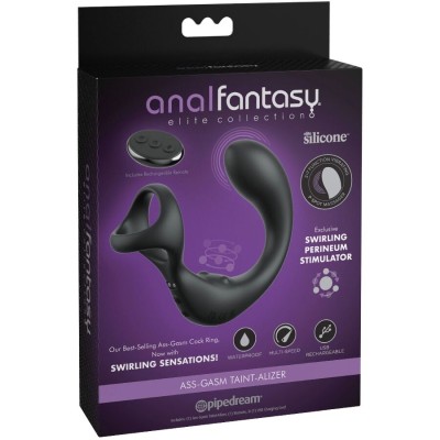 MASAJEADOR DE PROSTATA CON ANILLO VIBRADOR Y CONTROL REMOTO