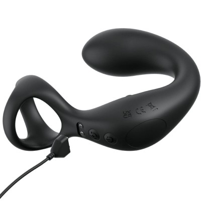 MASAJEADOR DE PROSTATA CON ANILLO VIBRADOR Y CONTROL REMOTO