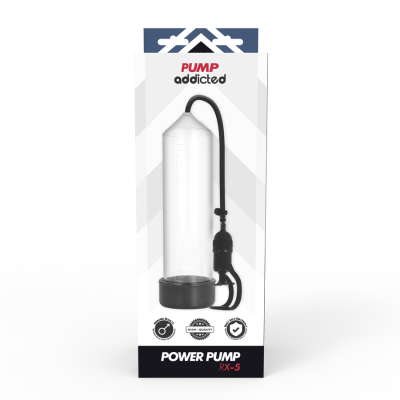 PUMP ADDICTED BOMBA ERECCION RX5 TRANSPARENTE