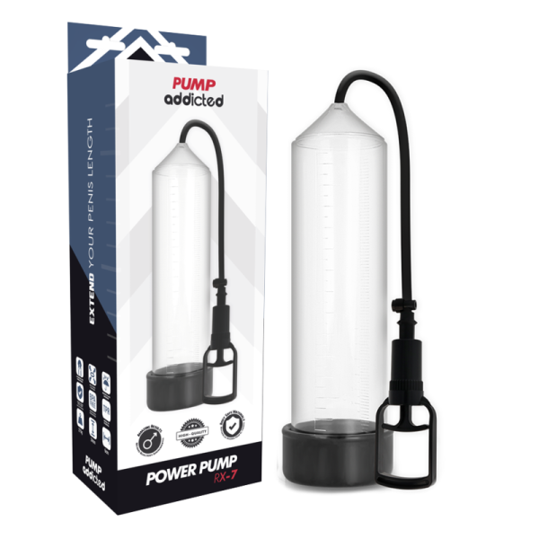 PUMP ADDICTED BOMBA ERECCION RX7 TRANSPARENTE