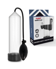 PUMP ADDICTED BOMBA ERECCION RX3 TRANSPARENTE CON VIBRADOR