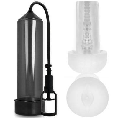 PUMP ADDICTED BOMBA ERECCION RX7 NEGRO CON MASTURBADOR