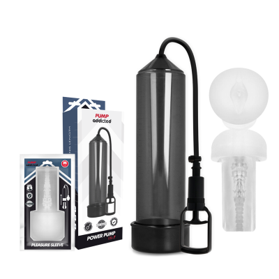PUMP ADDICTED BOMBA ERECCION RX7 NEGRO CON MASTURBADOR
