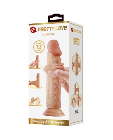 PRETTY LOVE QUENTIN DILDO REALISTICO 18 CM NATURAL