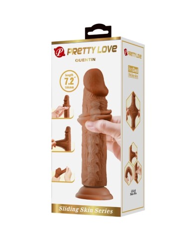 PRETTY LOVE QUENTIN DILDO REALISTICO 18 CM MULATO