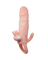 BAILE BRAVE MAN FUNDA PENE ANAL Y CLITORIS VIBRADOR 165 CM NATURAL