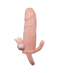 BAILE BRAVE MAN FUNDA PENE ANAL Y CLITORIS VIBRADOR 165 CM NATURAL