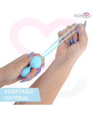 MORESSA OSIAN TWO ENTRENAMIENTO SUELO PELVICO 101gr PREMIUM SILICONA TURQUESA