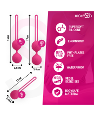 MORESSA OSIAN SET PREMIUM SILICONA ROSA Osian One 51 g Osian Two 101 g Osian Three 85 g