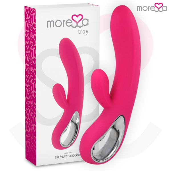 MORESSA TROY MASAJEADOR PUNTO G Y CLITORIS PREMIUM SILICONE RECARGABLE