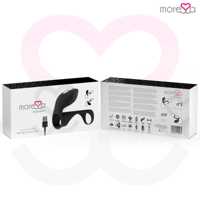MORESSA BRANDON POTENTE ANILLO VIBRADOR CON FUNDA DE ENGROSAMIENTO MASCULINO